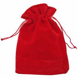 Fako Bijoux® - Fluweel Cadeau Zakjes - Velours - 10x12cm - Rood - 50 Stuks