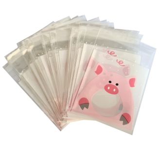 Fako Bijoux® - 100x Uitdeelzakjes - Cellofaan Plastic Traktatie Kado Zakjes - Snoepzakjes - Big - 10x10cm