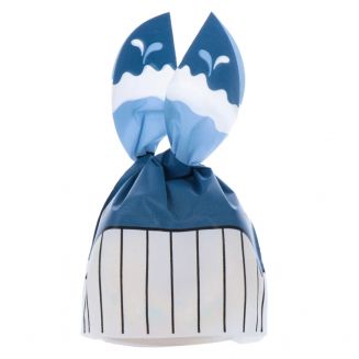 Fako Bijoux® - Uitzeelzakjes 13x22cm - 50 Stuks - Traktatie Zakjes Voor Uitdeelcadeautjes - Uitdeelzakjes Kinderfeestje - Verjaardag - Pasen -  Walvis - Blauw