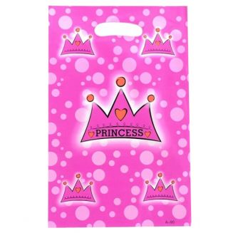 Fako Bijoux® - Uitdeelzakjes - 10 stuks - Traktatie Zakjes Voor Uitdeelcadeautjes - Uitdeelzakjes Kinderfeestje - Verjaardag -  Princess