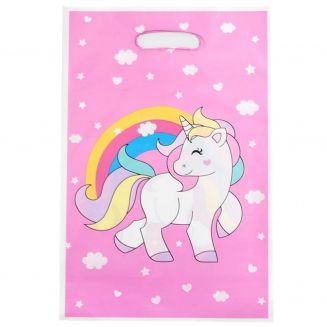 Fako Bijoux® - Uitdeelzakjes - 10 stuks - Traktatie Zakjes Voor Uitdeelcadeautjes - Uitdeelzakjes Kinderfeestje - Verjaardag -  Unicorn / Eenhoorn