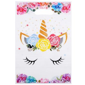Merkloos - Uitdeelzakjes - 30 stuks - Traktatie Zakjes Voor Uitdeelcadeautjes - Uitdeelzakjes Kinderfeestje - Verjaardag -  Unicorn / Eenhoorn