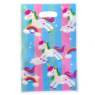 Fako Bijoux® - Uitdeelzakjes - 10 stuks - Traktatie Zakjes Voor Uitdeelcadeautjes - Uitdeelzakjes Kinderfeestje - Verjaardag -  Unicorn / Eenhoorn