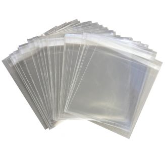 Fako Bijoux® - Cellofaan Zakjes 12x12cm - Zakjes Met Plakstrip - Zelfklevende Zakjes - Uitdeelzakjes - Transparant - 200 Stuks