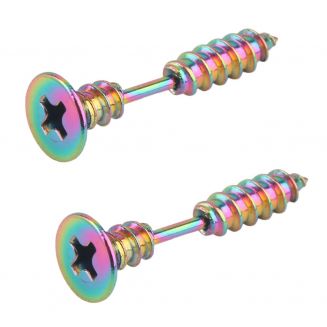Fako Bijoux® - Oorbellen - Schroef - Schroeven - Multicolor