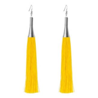 Fako Bijoux® - Oorbellen - Kwast - Cone XL - Geel