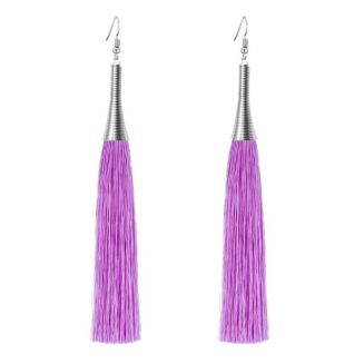 Fako Bijoux® - Oorbellen - Kwast - Cone XL - Paars