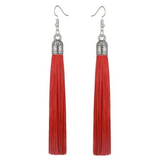 Fako Bijoux® - Oorbellen - Kwast Romania XL - Rood
