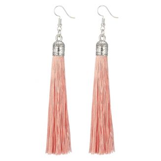 Fako Bijoux® - Oorbellen - Kwast Romania XL - Zalmroze