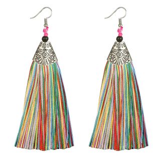 Fako Bijoux® - Oorbellen - Kwast - Romania Breed - Multicolour