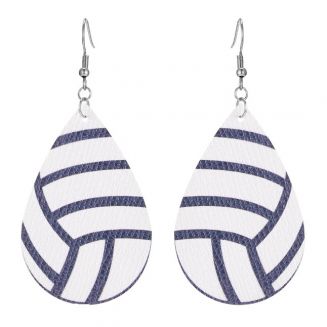 Fako Bijoux® - Oorbellen - Druppel - Kunstleer - Handbal