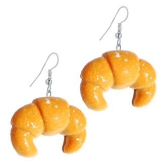 Fako Bijoux® - Oorbellen - Bakkerij - Croissants - 22x42mm