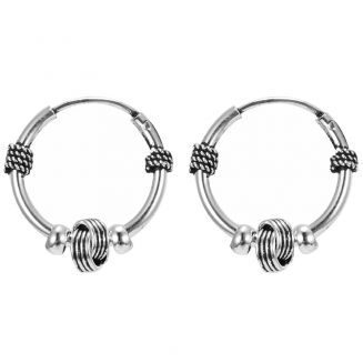Fako Bijoux® - Bali Oorringen - Malindi - 15mm - Zilverkleurig