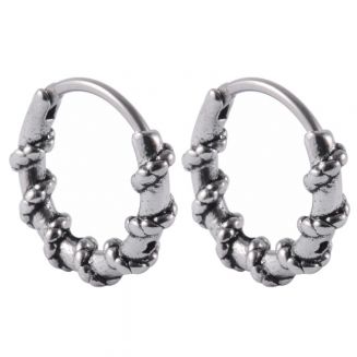 Fako Bijoux® - Bali Oorringen - Figi - 15mm - RVS - Staal – Zilverkleurig