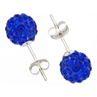 Fako Bijoux® - Oorbellen - Disco Dots - Steker - Donkerblauw