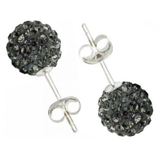 Fako Bijoux® - Oorbellen - Disco Dots - Steker - Grijs