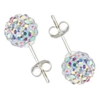 Fako Bijoux® - Oorbellen - Disco Dots - Steker - Wit MC