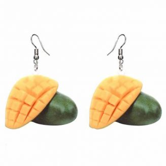 Fako Bijoux® - Oorbellen - Groente & Fruit - Mango