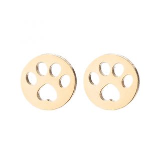 Fako Bijoux® - Oorbellen - Steker - RVS - Stainless Steel - Pootje Rond - Goudkleurig