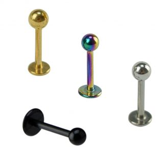 Fako Bijoux® - Labret Piercing - 3mm - Set - 4 Stuks