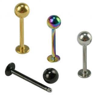 Fako Bijoux® - Labret Piercing - 4mm - Set - 4 Stuks