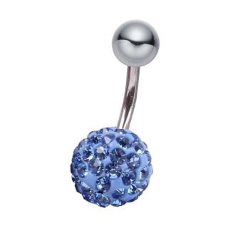 Fako Bijoux® - Navelpiercing - Disco Dots - Blauw
