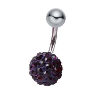 Fako Bijoux® - Navelpiercing - Disco Dots - Paars