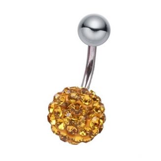 Fako Bijoux® - Navelpiercing - Disco Dots - Goud