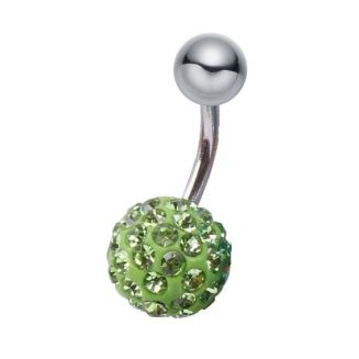 Fako Bijoux® - Navelpiercing - Disco Dots - Groen