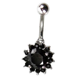 Fako Bijoux® - Navelpiercing - Ster - Zwart