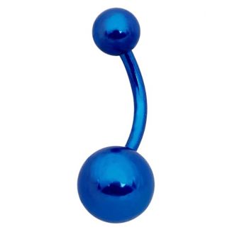 Fako Bijoux® - Navelpiercing - Classic - Blauw