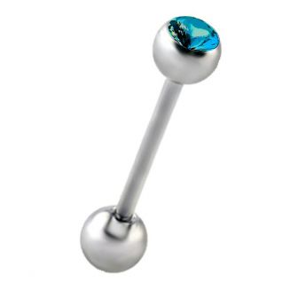 Fako Bijoux® - Tongpiercing - Kristal - Turquoise