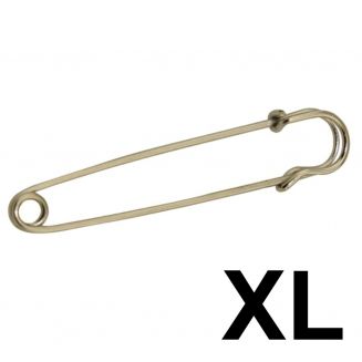 Fako Bijoux® - Sierspeld / Sjaalspeld - Classic XL - 89mm - Zilverkleurig
