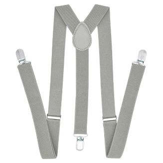 Fako Fashion® - Bretels - Effen - 100cm - Lichtgrijs