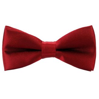Fako Fashion® - Kinder Vlinderstrik - Vlinderdas - Effen - 10cm - Bordeaux Rood