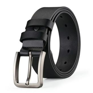 Fako Fashion® - Riem Heren - Zwart - 110 cm - Broekriem - Inkortbaar - Verstelbaar
