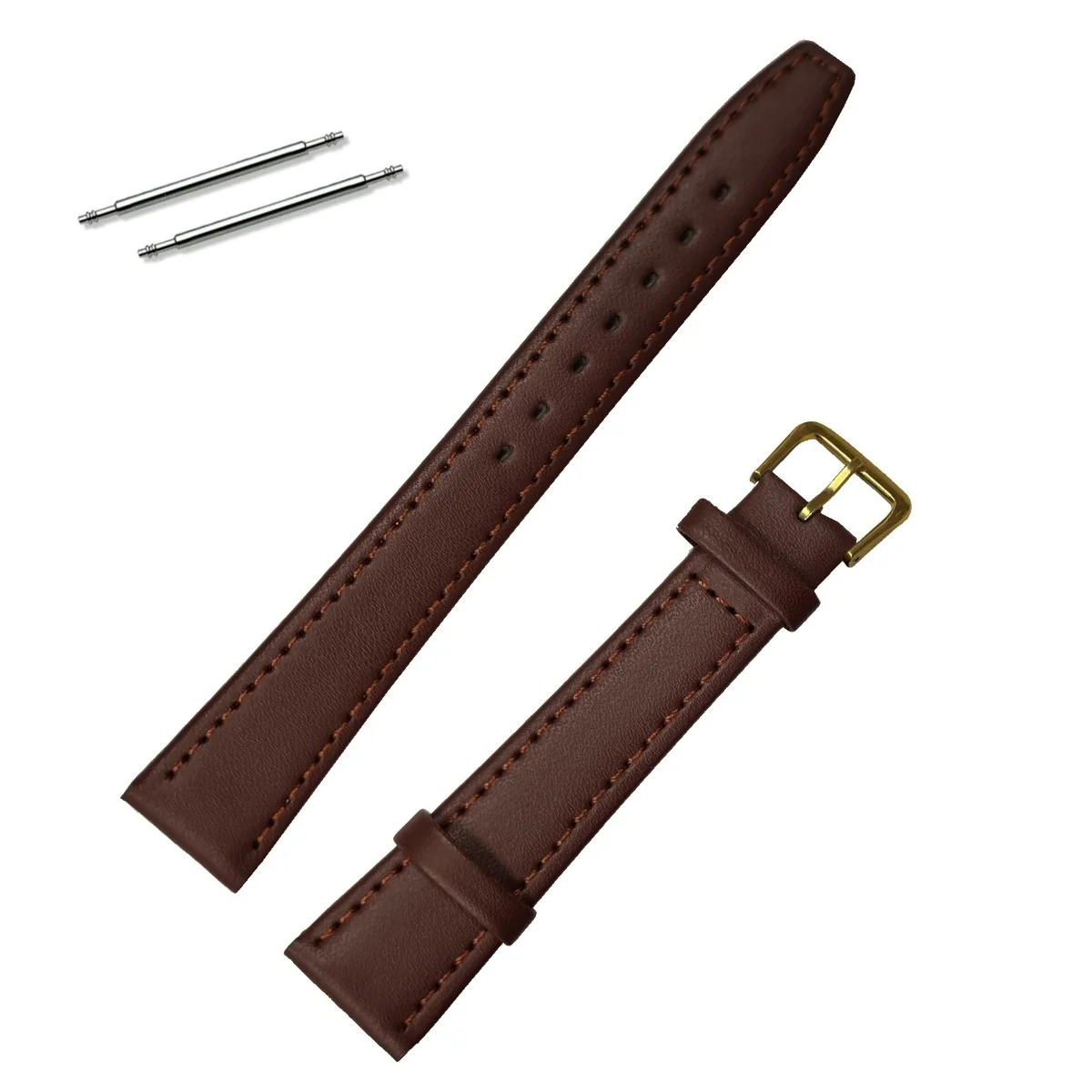 Fako - Horlogebandje - Echt Leer - Small - 20mm - Bruin
