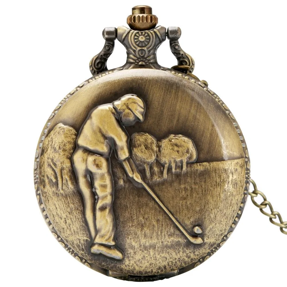 Fako - Zakhorloge - XXL - Golf - Ø 47mm - Bronskleurig