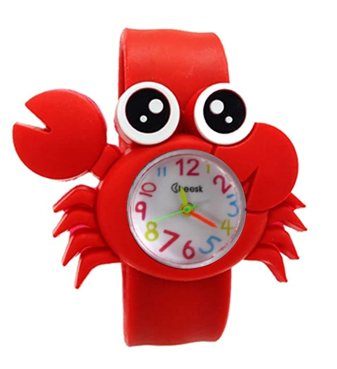 Fako - Kinderhorloge - Slap On Mini - Krab - Rood