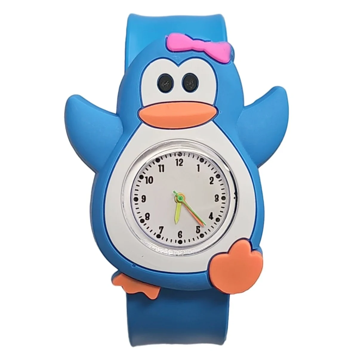 Fako - Kinderhorloge - Slap On Mini - Pinguïn - Blauw