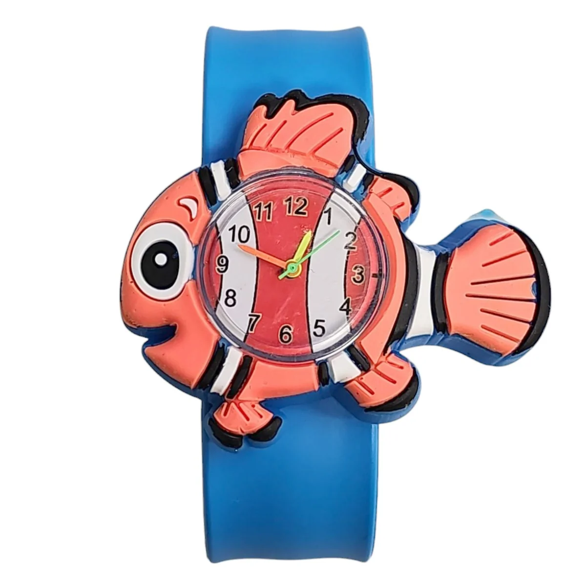 Fako® - Kinderhorloge - Slap On Mini - Vis - Blauw