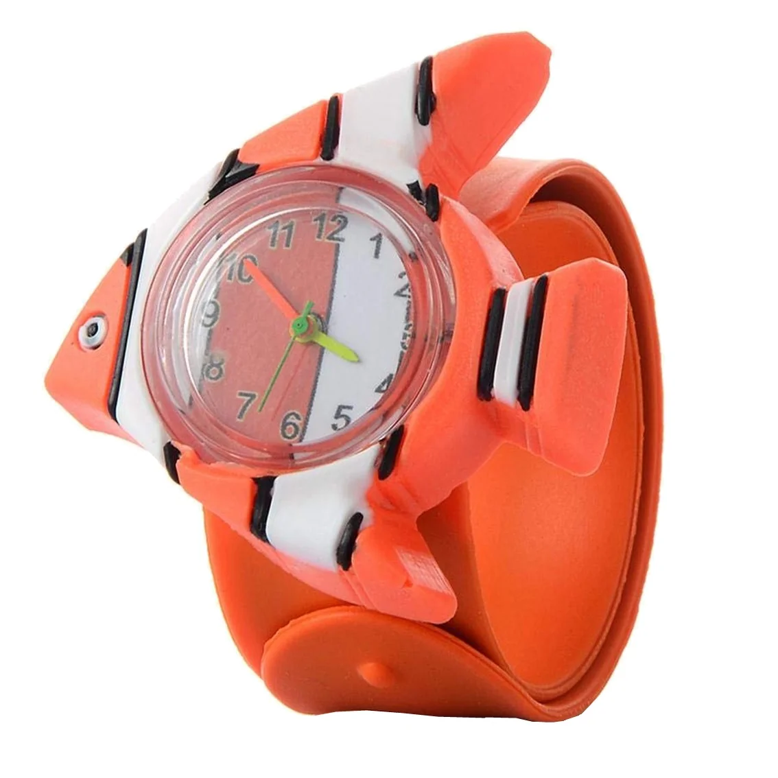 Fako - Kinderhorloge - Slap On Mini - Maanvis - Oranje
