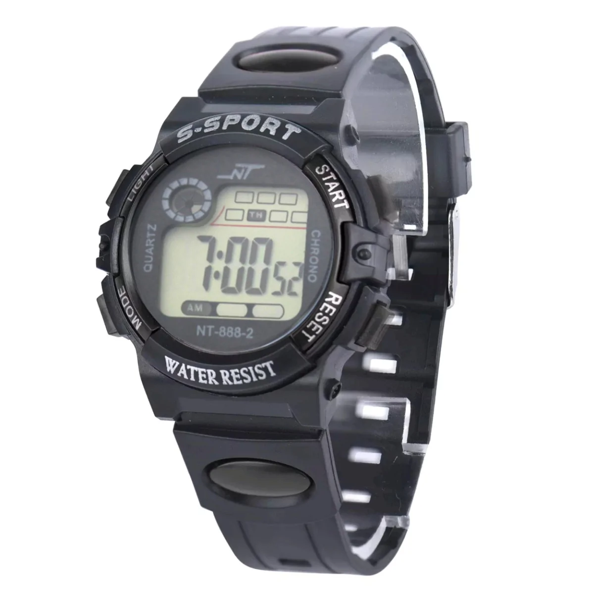 Fako - Kinderhorloge - LCD Sport Mini - Zwart