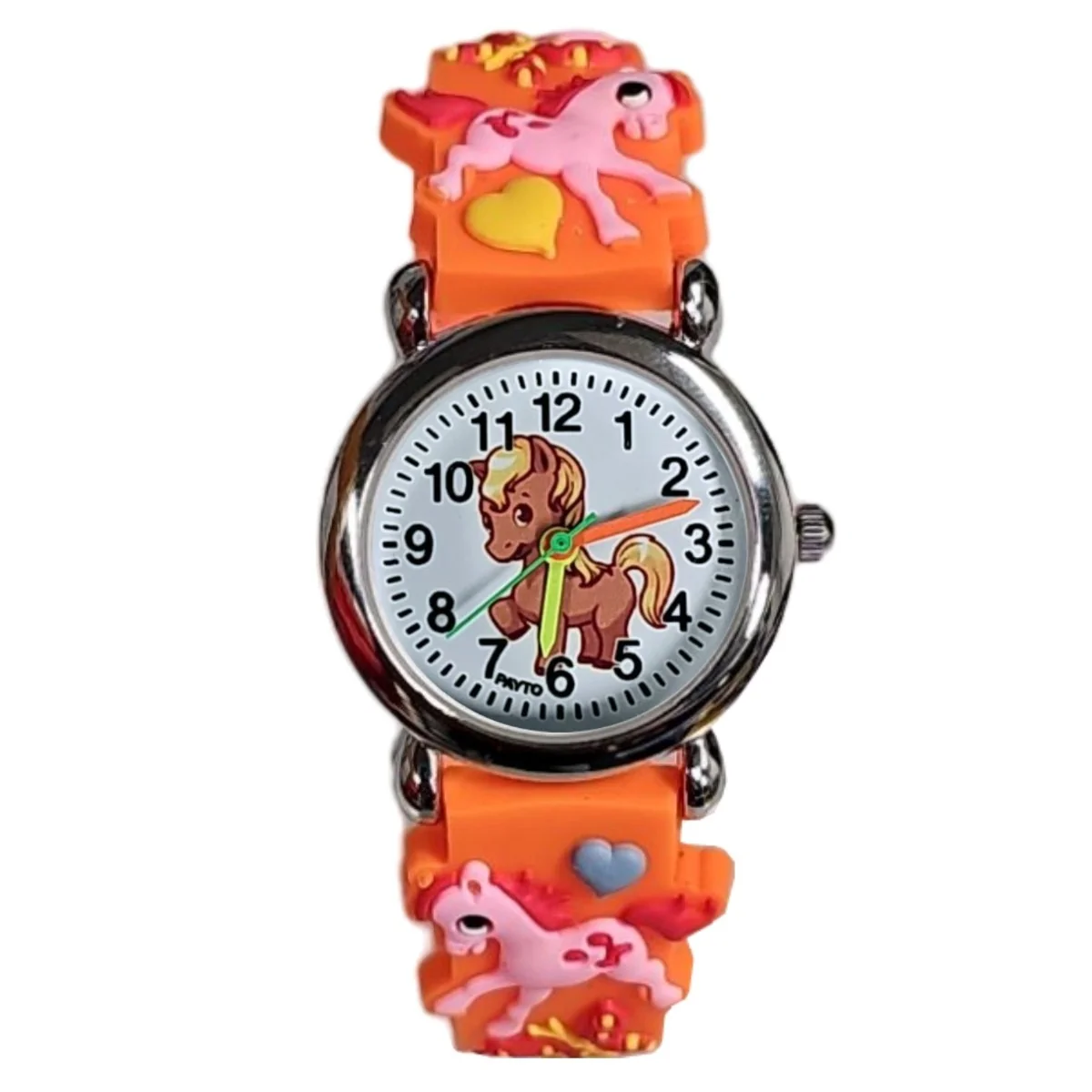 Fako - Kinderhorloge - 3D - Eenhoorn Bubbles – Oranje