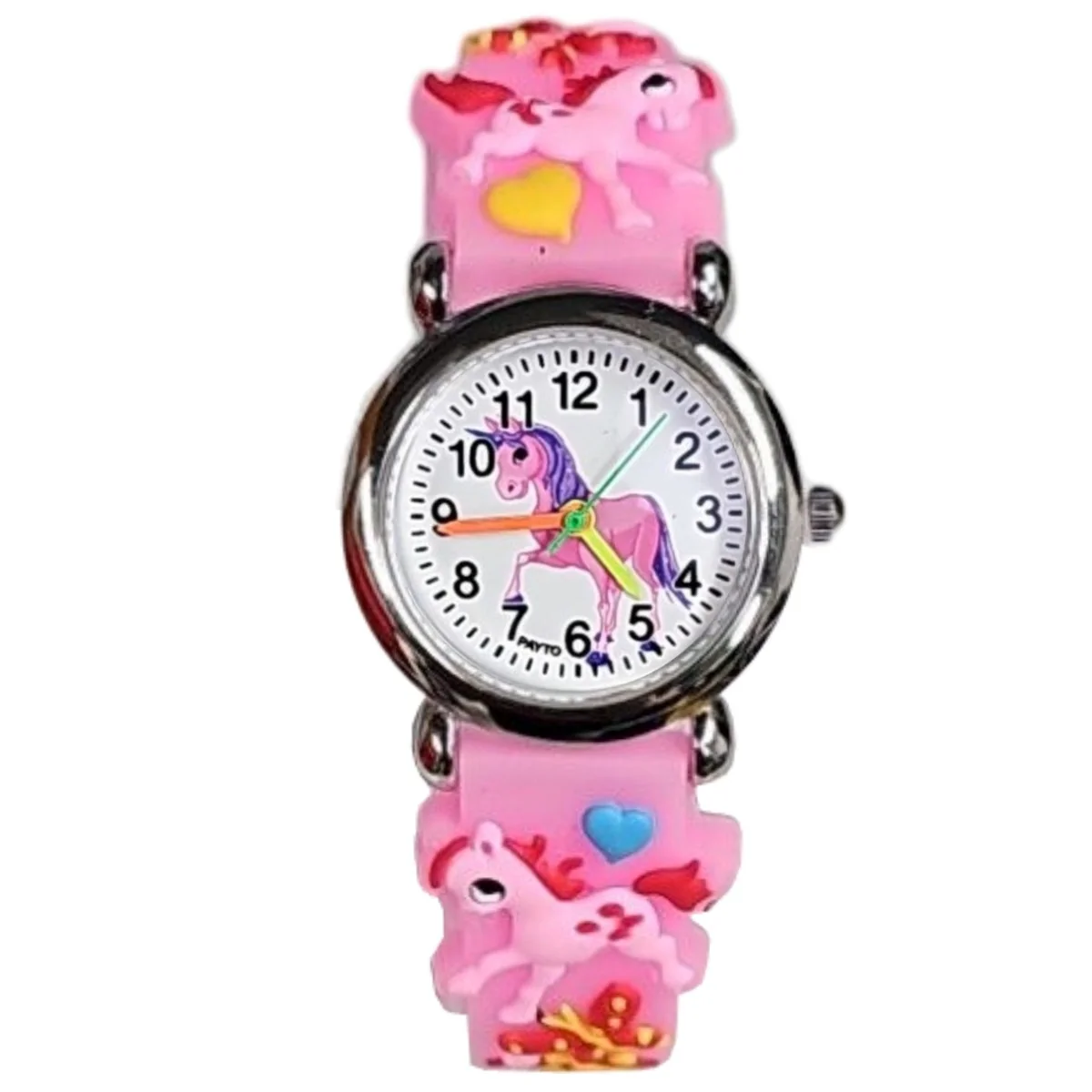 Fako - Kinderhorloge - 3D - Eenhoorn Sunshine – Roze