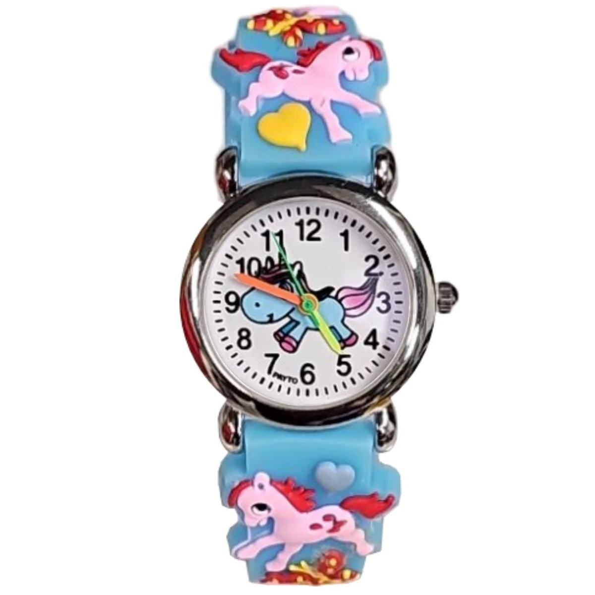Fako - Kinderhorloge - 3D - Eenhoorn Starlight – Lichtblauw