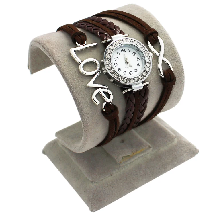 Fako - Armband Horloge - Multi Infinity Love - Bruin
