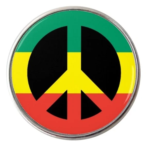 Fako Bijoux - Click Button - Glas - Peace Afrika