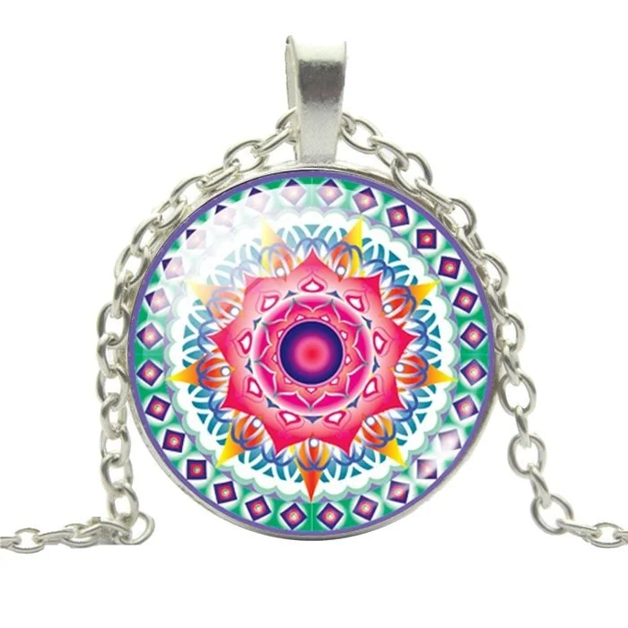 Fako Bijoux - Ketting - Cabochon - Kaleidoscope 2