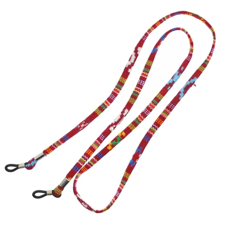 Fako Bijoux - Brillenkoord - Inka - 70cm - Donkerrood
